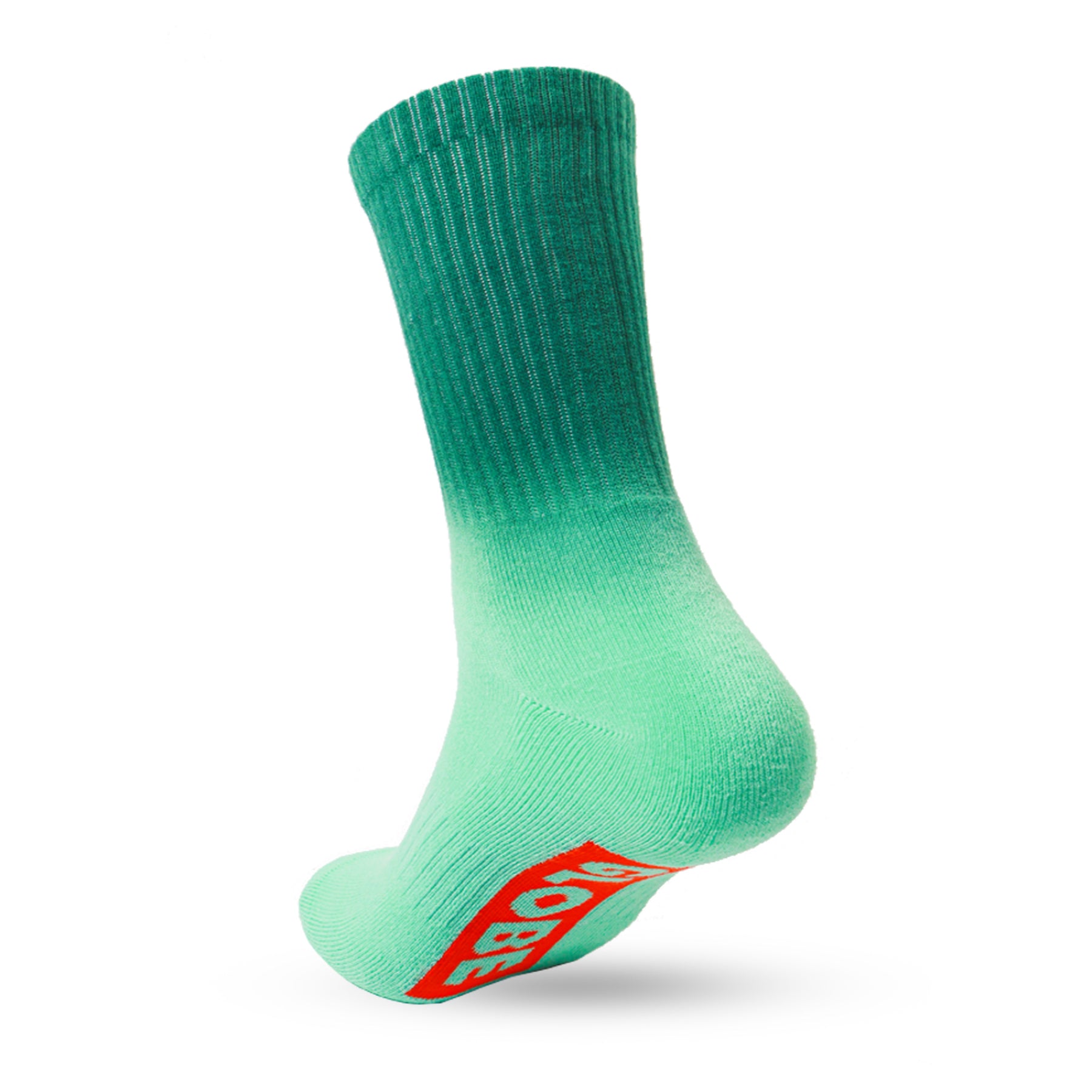 Globe Singles Crew Sock - Green Dip Dye