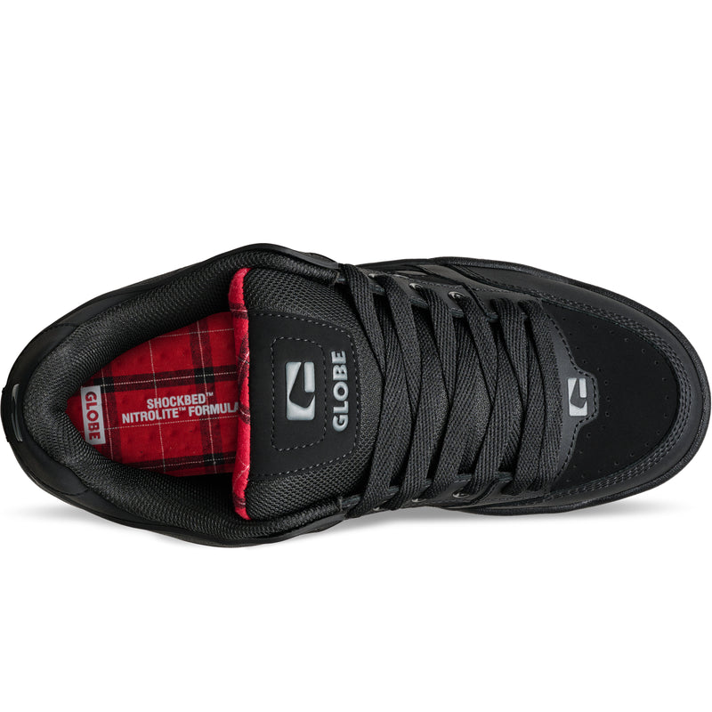 Globe Tilt - Black / Red / Tartan