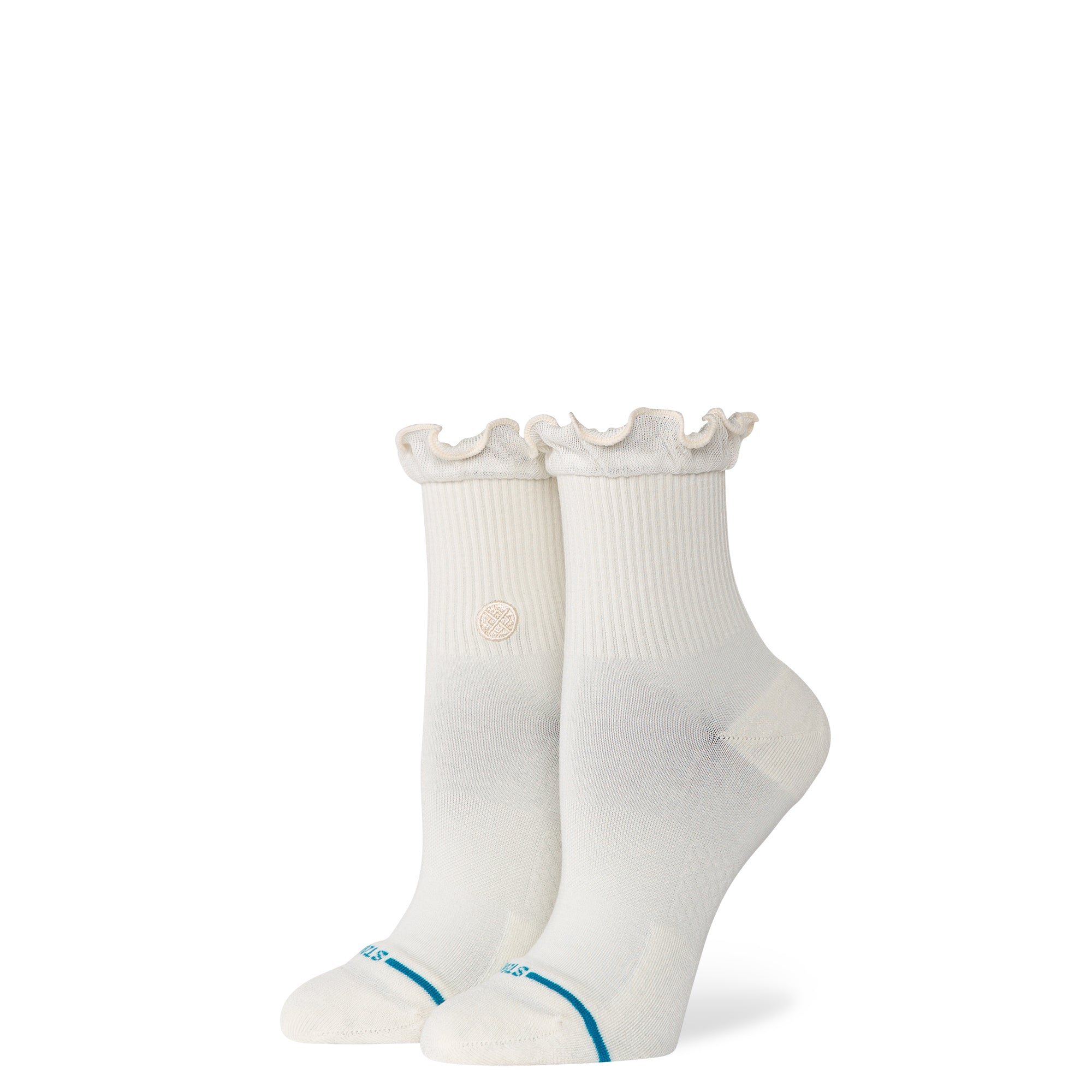 Stance Womens Ruffle Icon Quarter Crew Socks