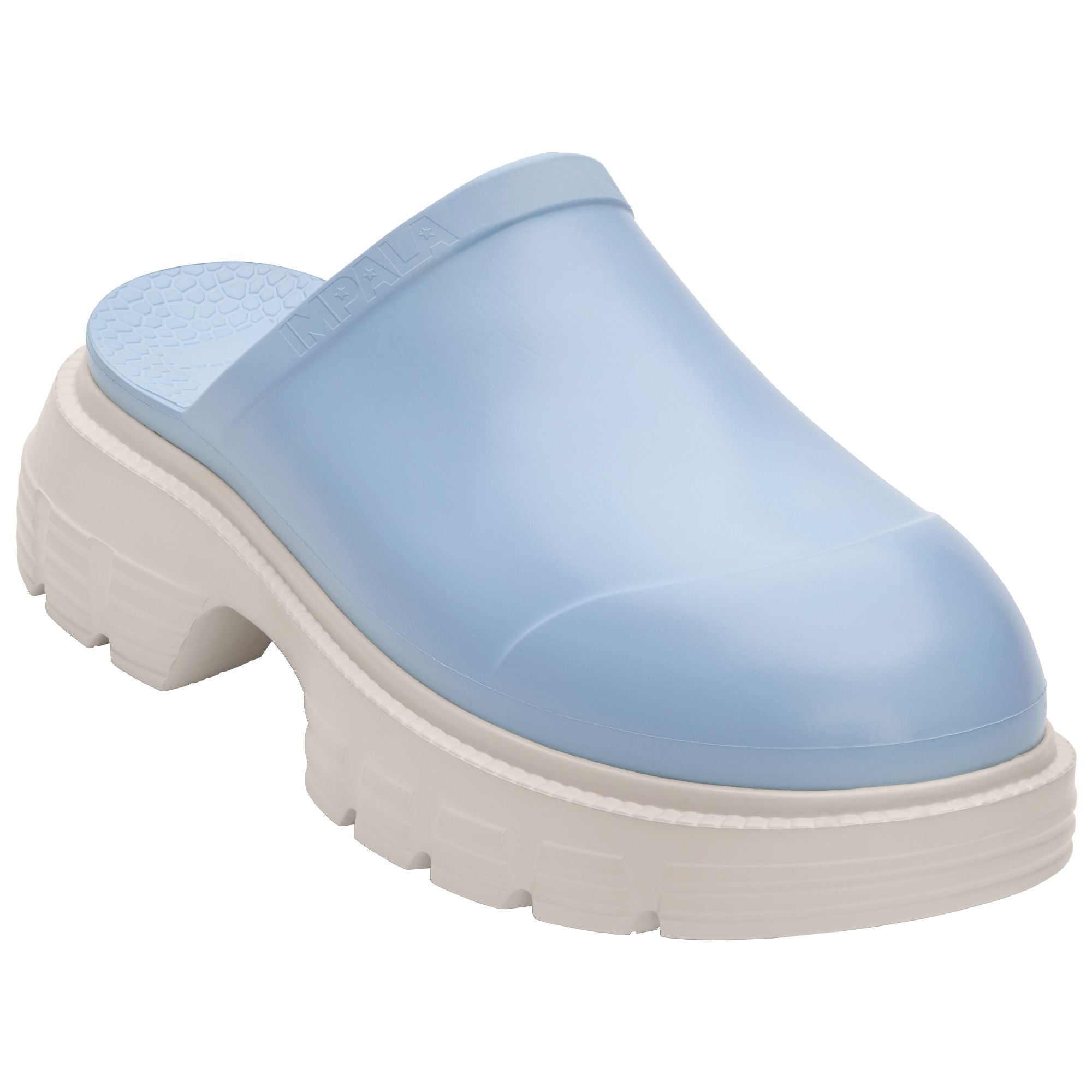 Impala Womens Bubble Soft Mule - Blue/Cream