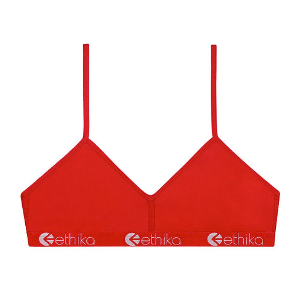 Ethika Womens Red Nylon Bralette