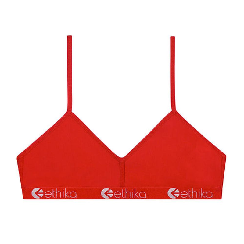 Ethika Womens Red Nylon Bralette