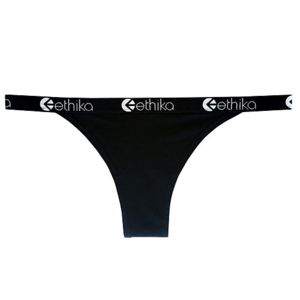 Ethika Womens Midnight Black Brazilian Cheeky