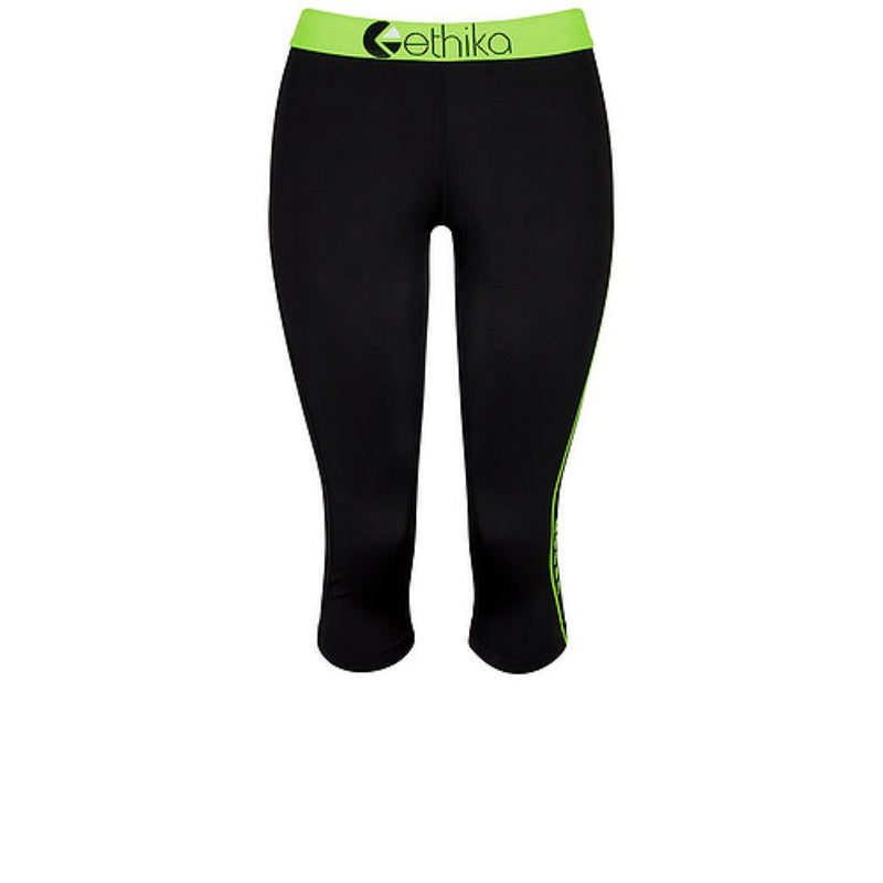 Ethika Womens Subzero Green/Black 3/4 Tights