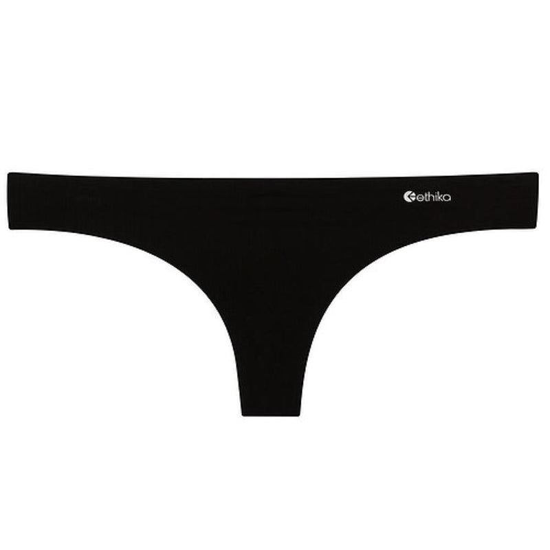 Ethika Womens Seamless Black Thong