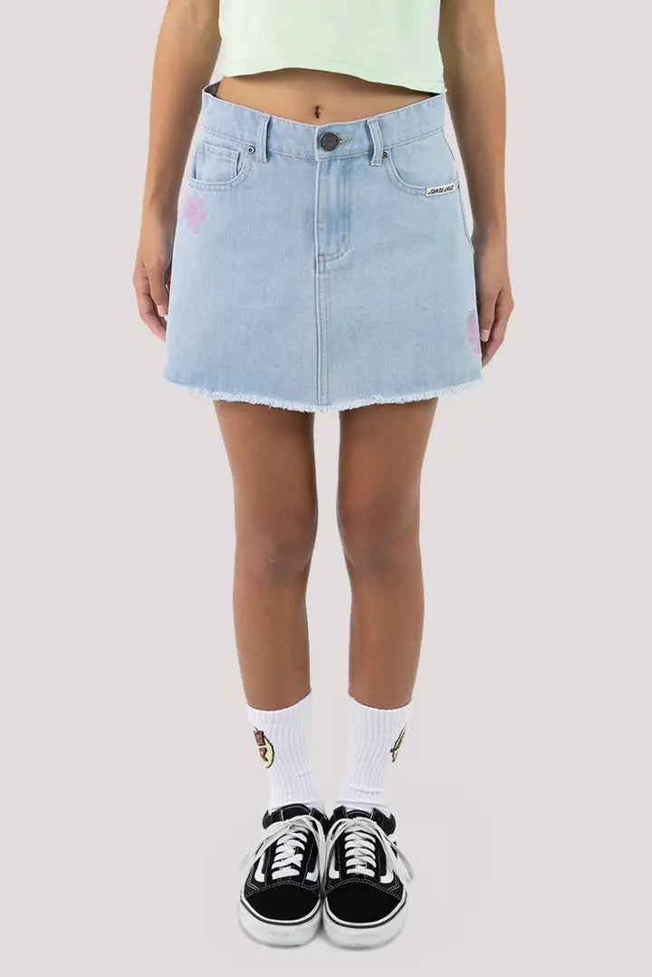 Santa Cruz Vibes Stack Girls Skirt