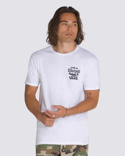 Vans Warped World Tee - White