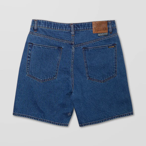 Volcom Billow Denim Short - Oliver Mid Blue