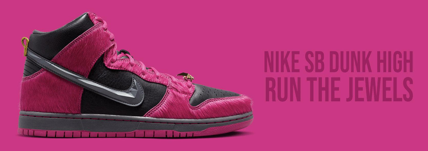 Nike SB Dunk High x Run The Jewels - Active Pink / Black Metallic Gold - Empire Skate NZ