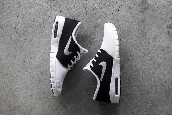 Nike SB - Janoski Max Black / White / Metallic Silver - Empire Skate NZ