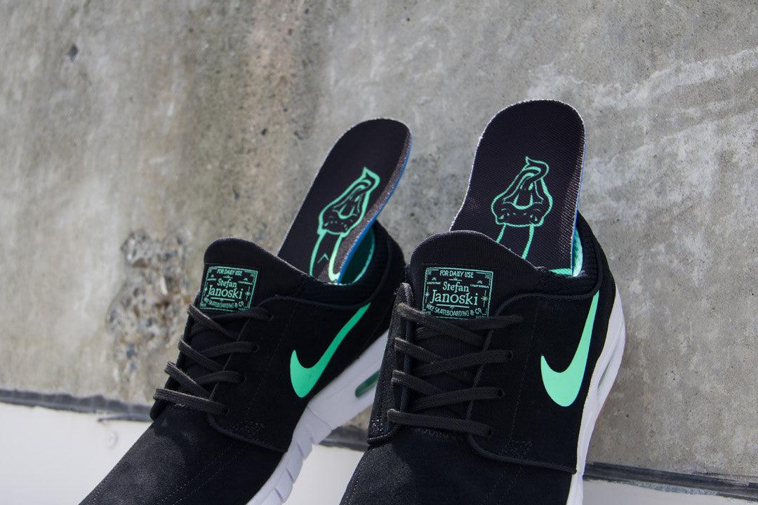 Nike SB - Janoski Max Glow Green / Black - Empire Skate NZ