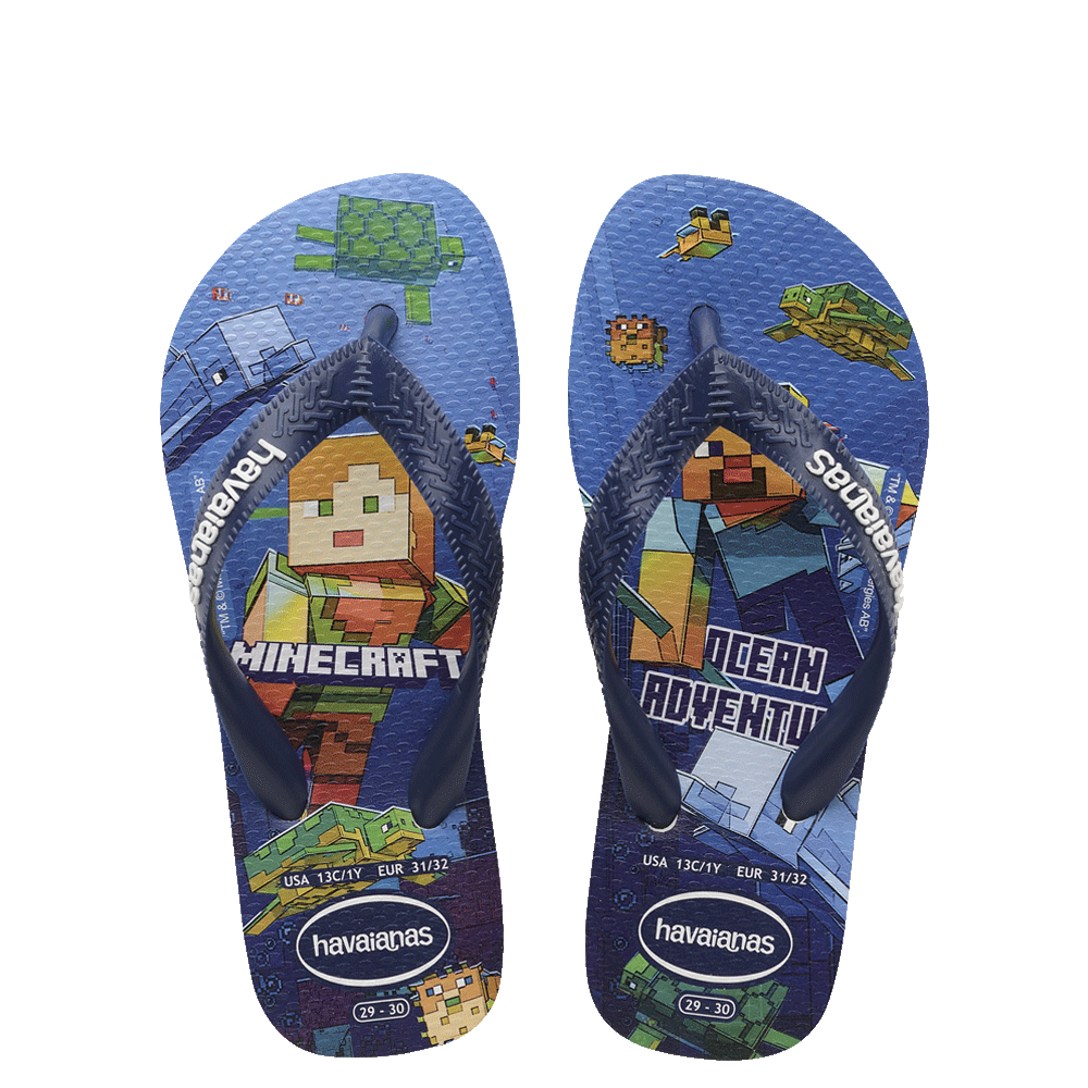 Havaianas Kids Minecraft Flip Flops