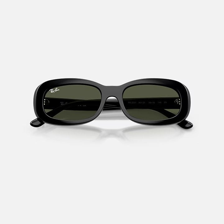Ray Ban RB2221 - Black/Green Lens