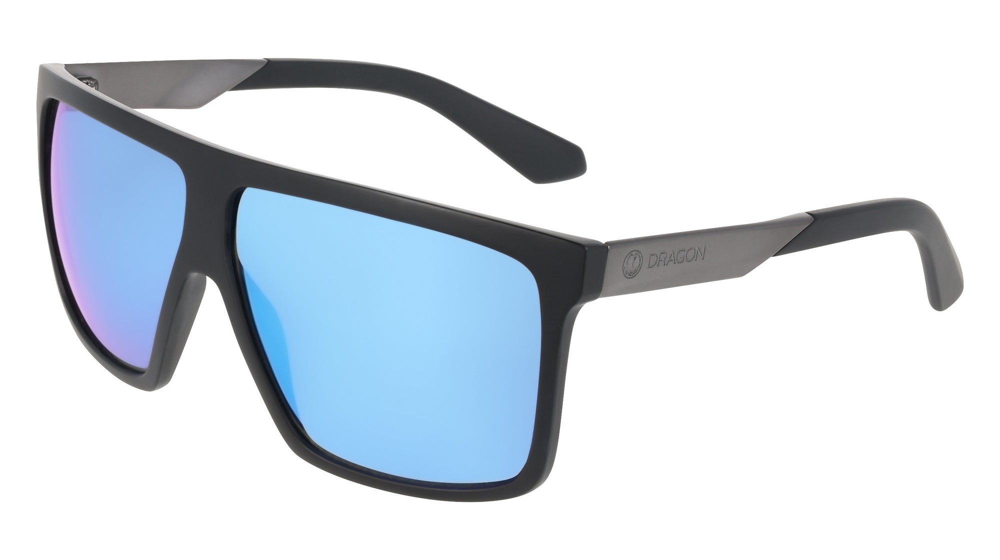 Dragon Ultra - Matte Black/Blue Ion LL