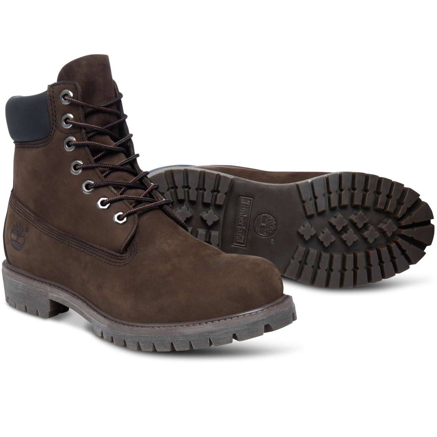 Timberland Mens 6 Inch Premium Waterproof Boot - Medium Brown Nubuck