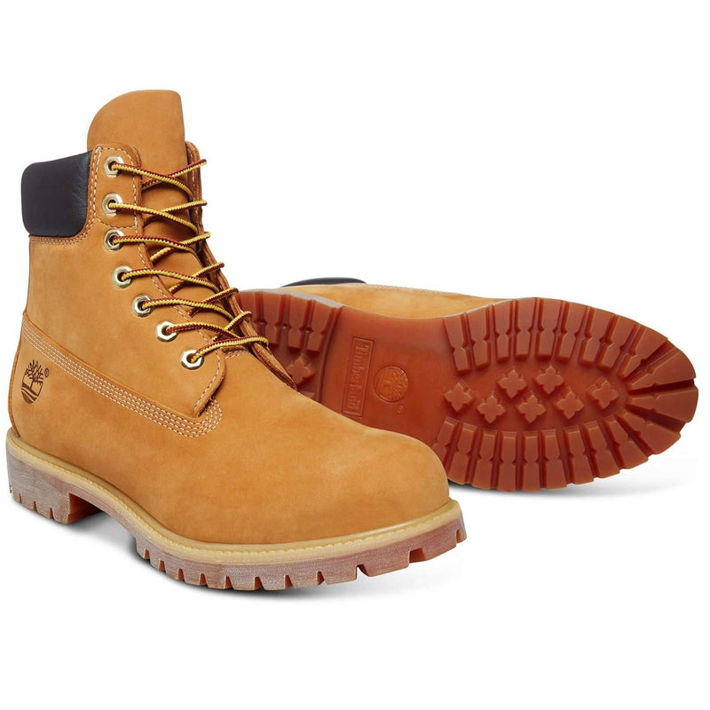 Timberland Mens 6 Inch Premium Waterproof Boot - Wheat Nubuck