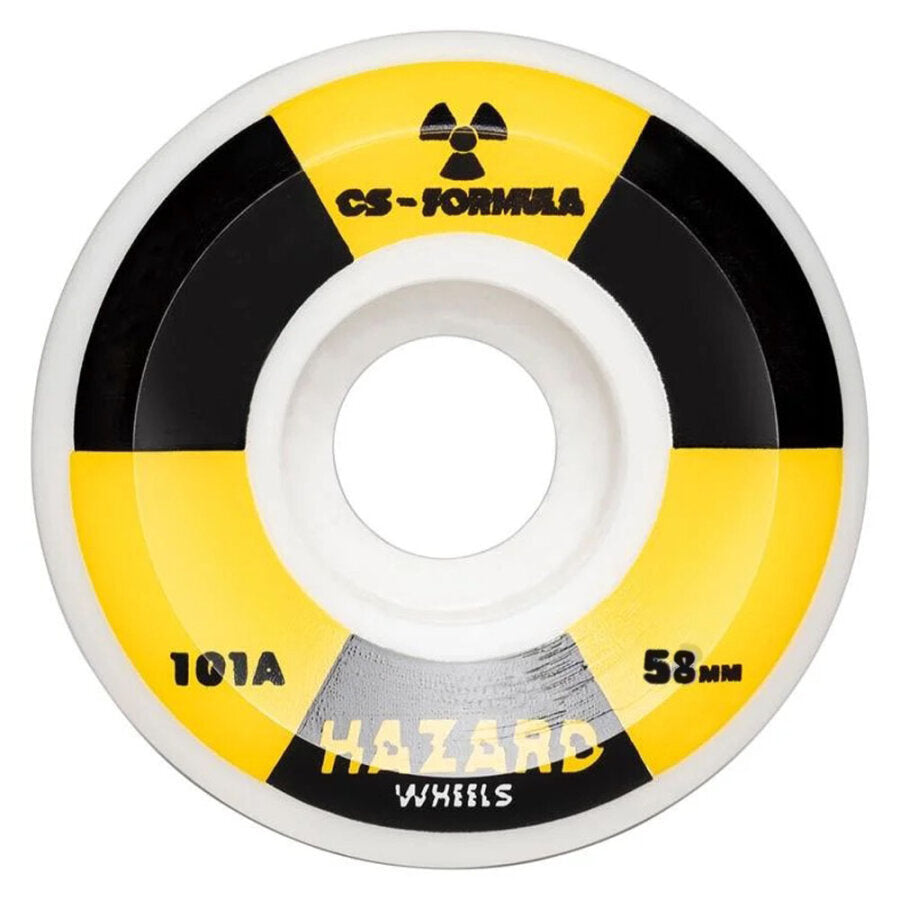 Hazard Radio Active CS: Conical White Wheels 58mm
