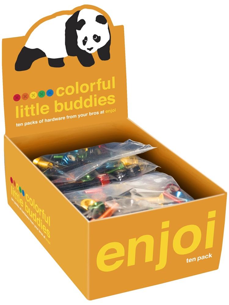 Enjoi Colorful Little Buddies 1" Bolts Hardware