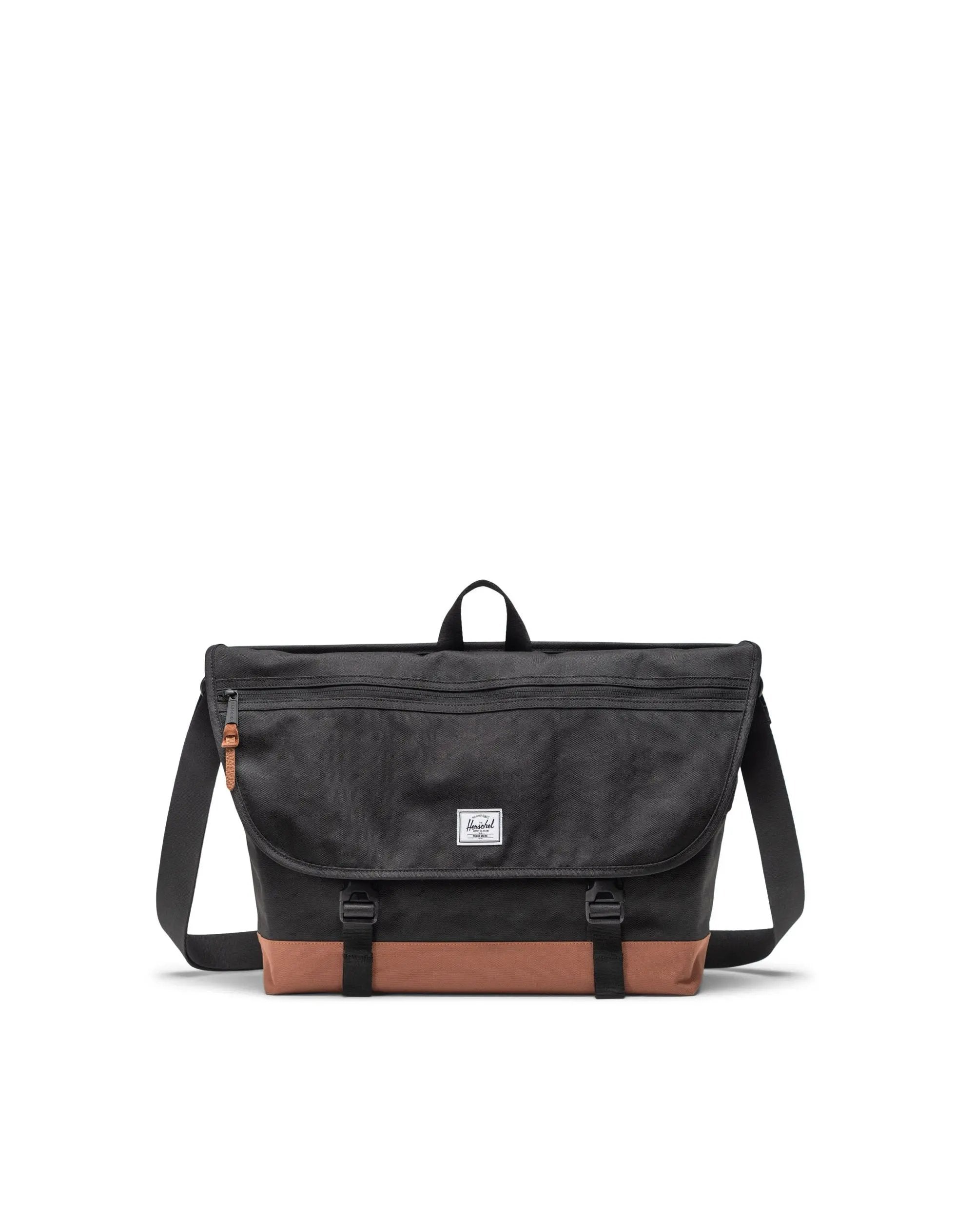 Herschel Cove Messenger Bag 22.5L - Black/Saddle Brown