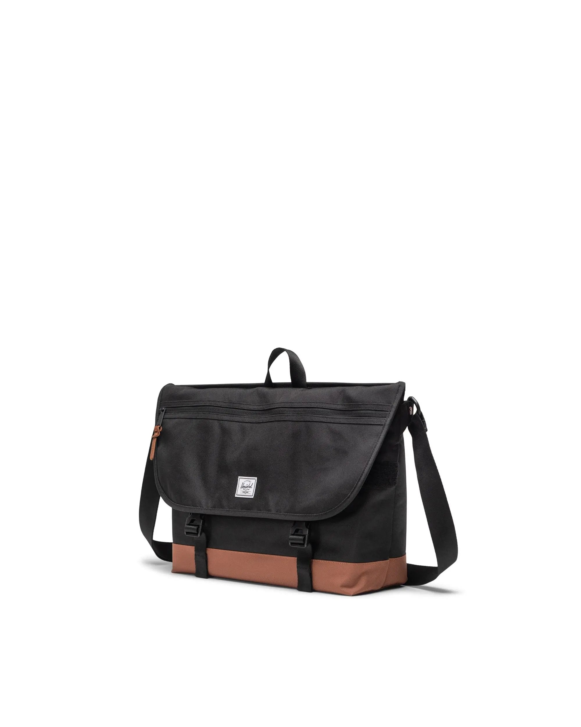 Herschel Cove Messenger Bag 22.5L - Black/Saddle Brown