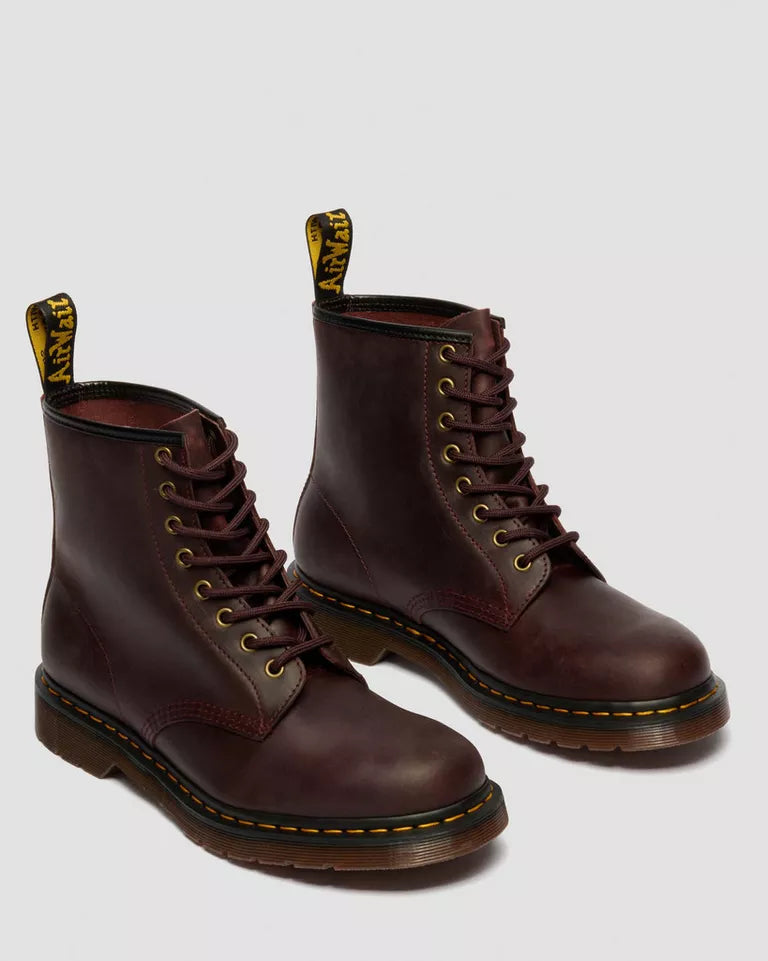 Dr. Martens 1460 8 Eye Boot - Cherry Red Crazy Horse