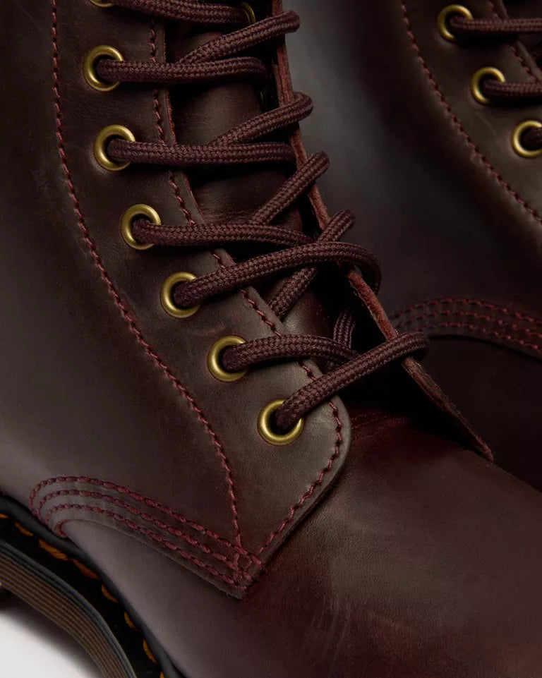 Dr. Martens 1460 8 Eye Boot - Cherry Red Crazy Horse