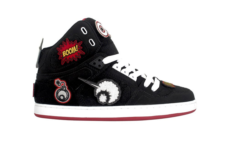 OSIRIS NYC 83 CLK - BLACK/RED/VELCRO