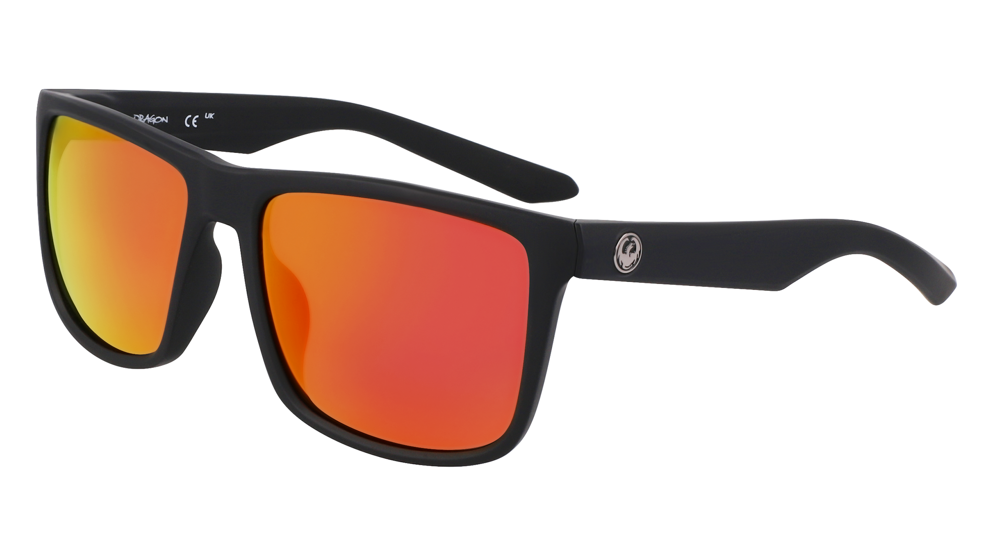 Dragon Meridien - Matte Black/Red Ion Polarised