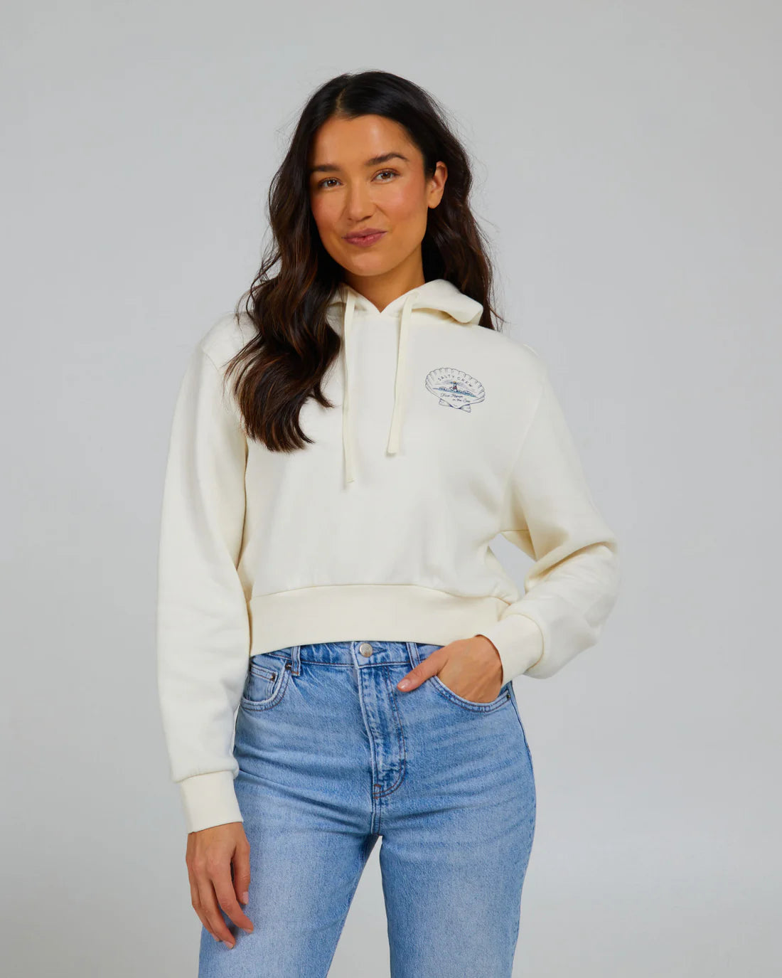Salty Crew Scallop Crop Hoody