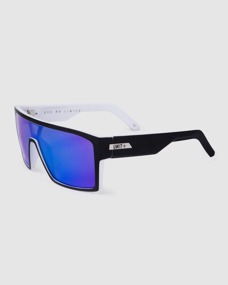 Unit Command Polarised Sunglasses - Matte Black / White