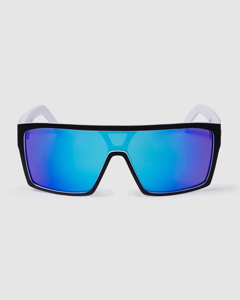 Unit Command Polarised Sunglasses - Matte Black / White