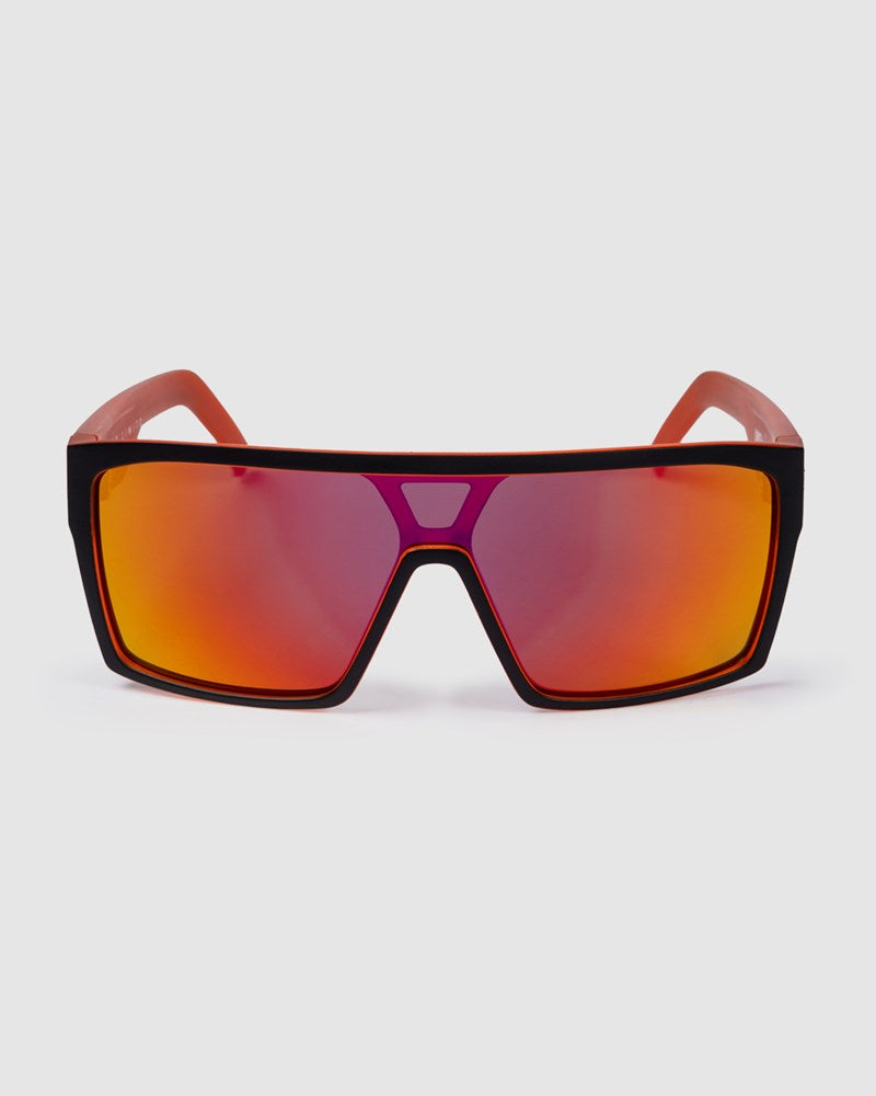 Unit Command Polarised Sunglasses - Matte Black / Orange