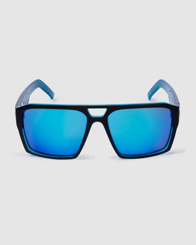 Unit Vault Polarised Sunglasses - Matte Black / Blue
