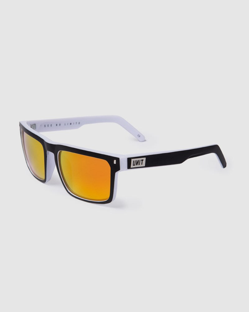 Unit Primer Polarised Sunglasses - Matte Black / White
