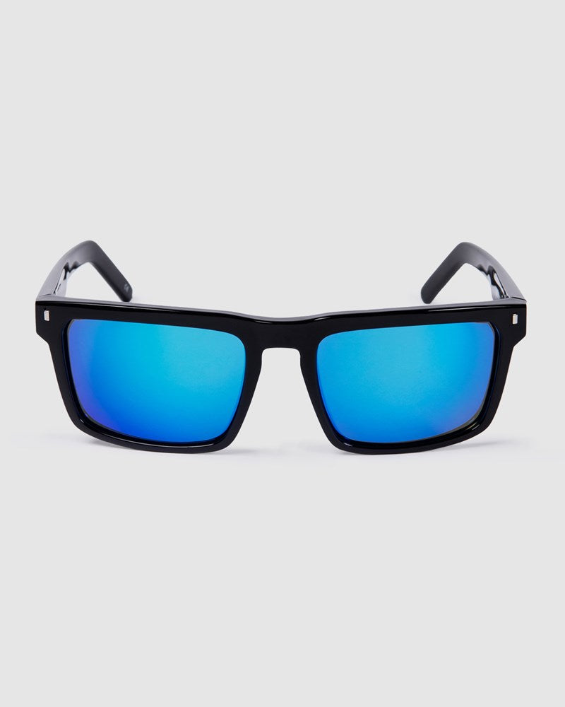 Unit Primer Polarised Sunglasses - Matte Black / Blue