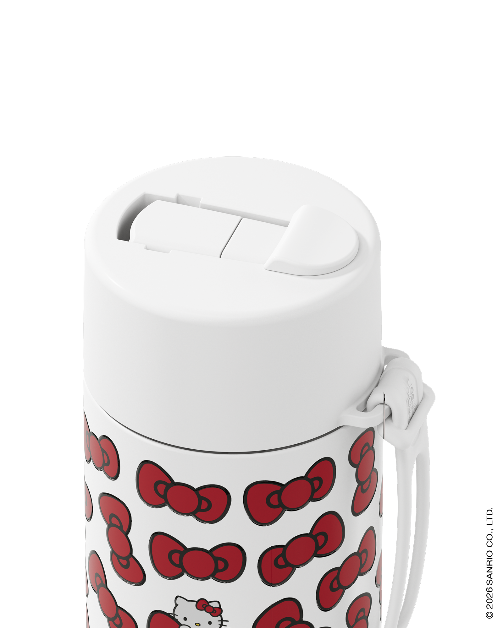 Frank Green Hello Kitty Bow Edition Ceramic Reusable Bottle with Flip Straw Lid 595ml (20oz)