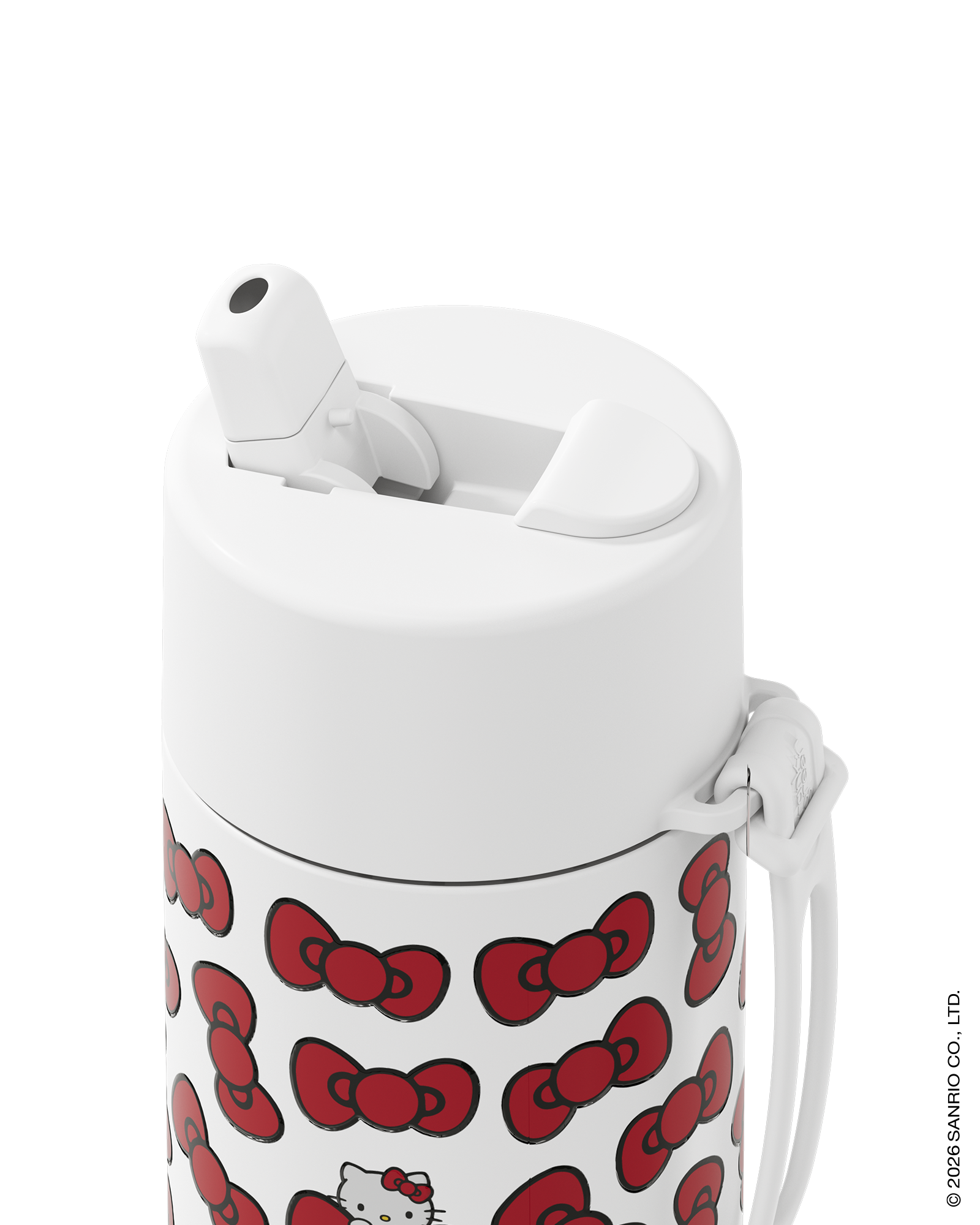 Frank Green Hello Kitty Bow Edition Ceramic Reusable Bottle with Flip Straw Lid 595ml (20oz)