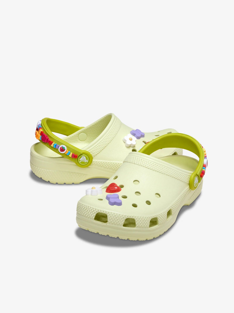 Crocs Kids Classic Clog Friendship Bracelet Frothy Green