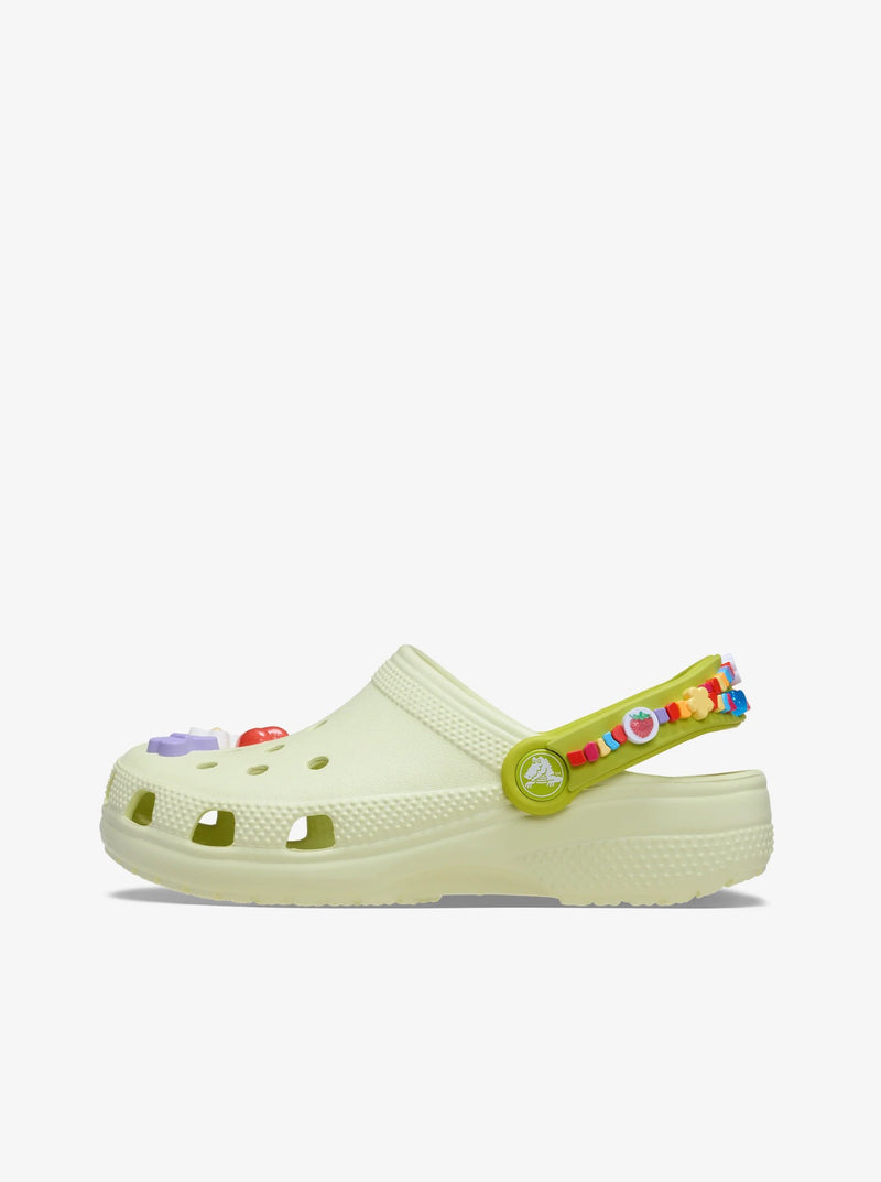 Crocs Kids Classic Clog Friendship Bracelet Frothy Green