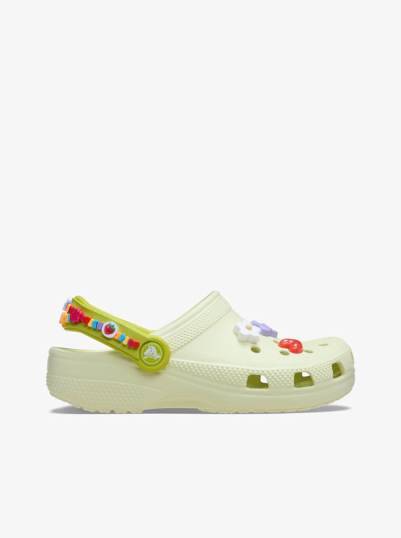 Crocs Kids Classic Clog Friendship Bracelet Frothy Green