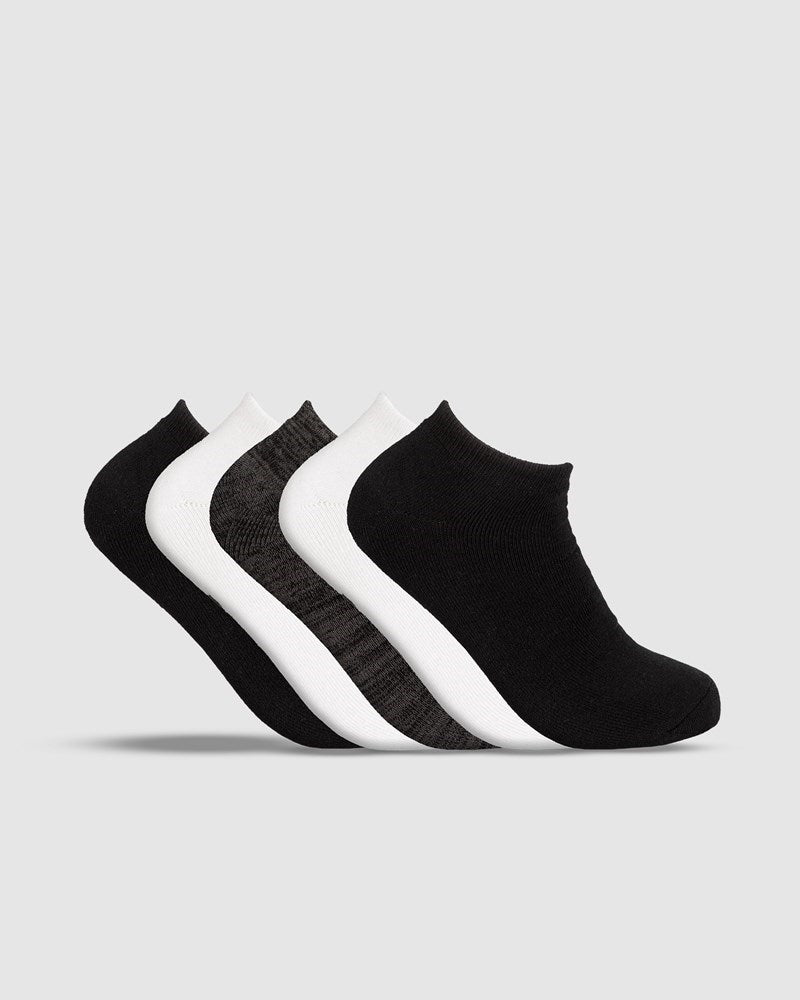 Unit Essential Bamboo No Show Socks - 5 Pack