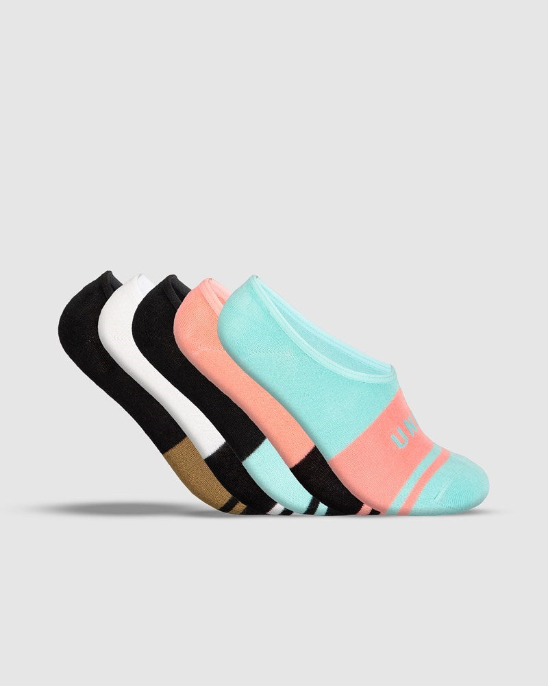 Unit Equip Ladies Bamboo Invisible Socks - 5 Pack