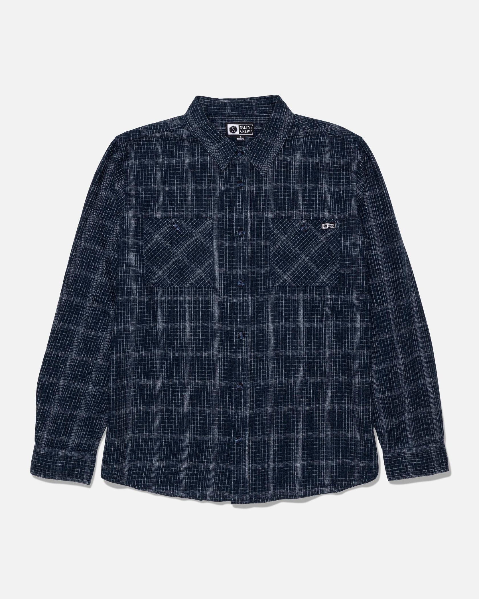 Salty Crew Fine Line Flannel Shirt