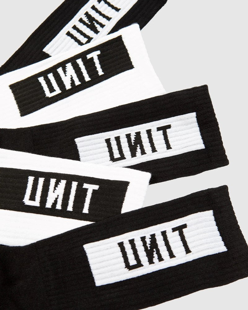 Unit Box Bamboo Hi Lux Socks - 5 Pack