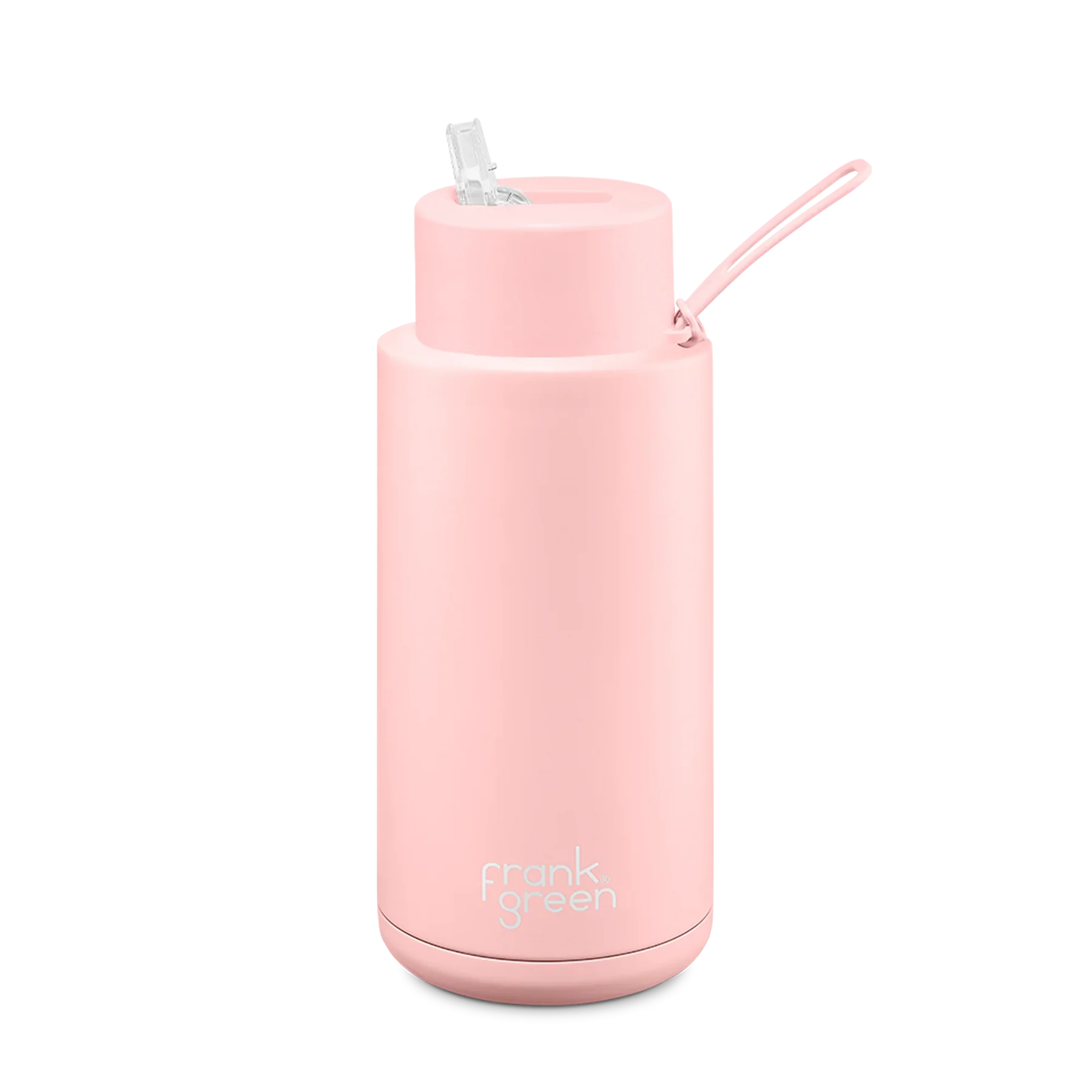 Frank Green Blushed Ceramic Reusable Bottle with Straw Lid 1,000ml (34oz)