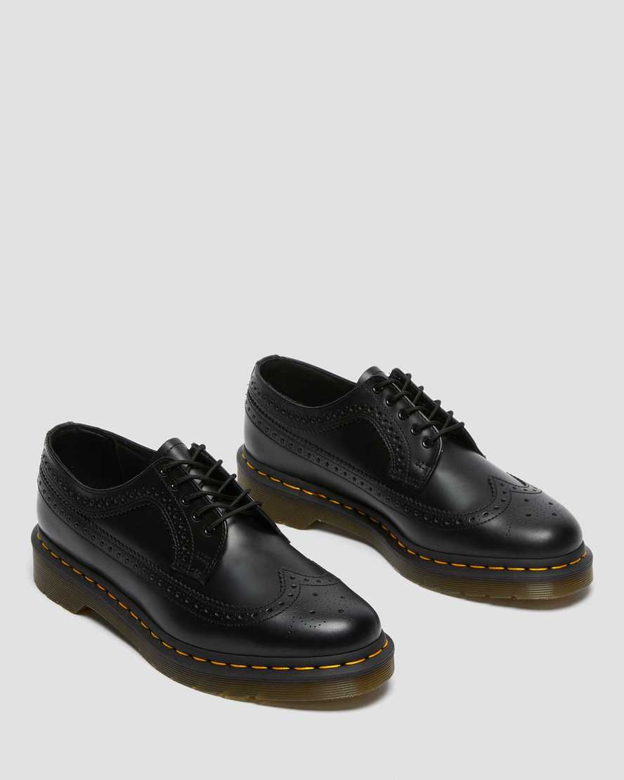 Dr. Martens 3989 YS Brogue Shoes - Black Smooth