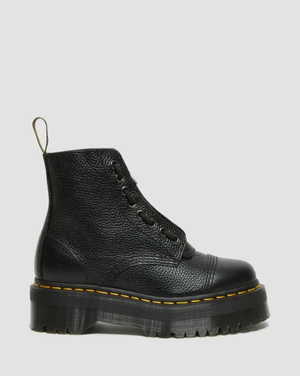 Dr. Martens Sinclair Platform Jungle Boot Milled Nappa Leather - Black Aunty Sally