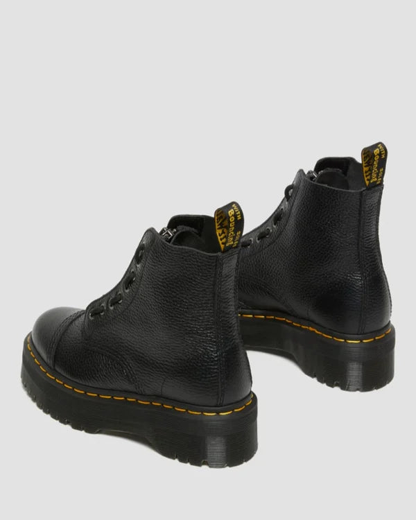 Dr. Martens Sinclair Platform Jungle Boot Milled Nappa Leather - Black Aunty Sally