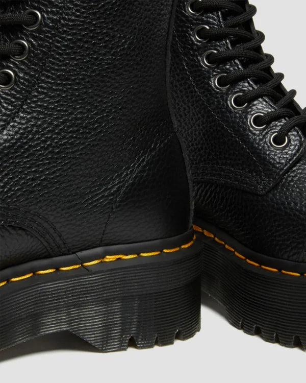 Dr. Martens Sinclair Platform Jungle Boot Milled Nappa Leather - Black Aunty Sally