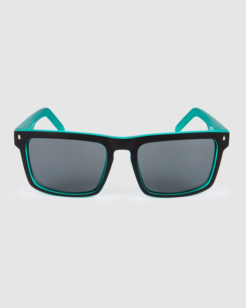 Unit Sunglasses Primer - Matte Black Teal Polarised